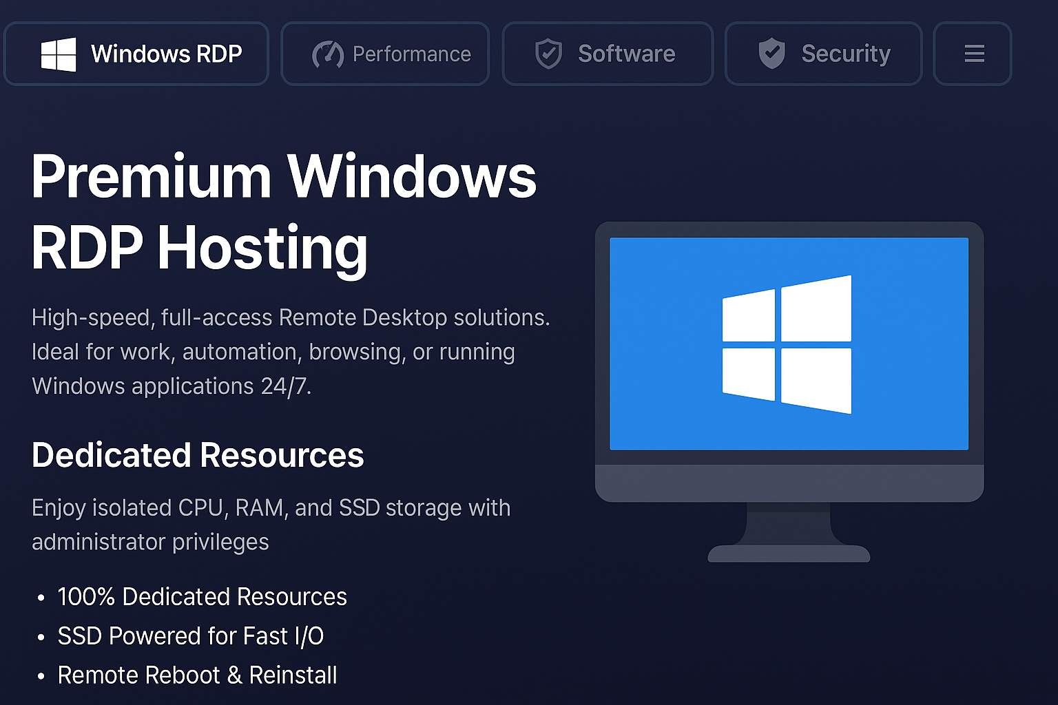 RDP VPS Performance